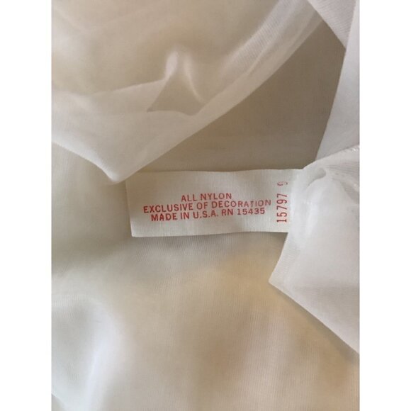 GILEAD 60’s Summer Gown and Robe White with Floral (D) - Picture 6 of 6